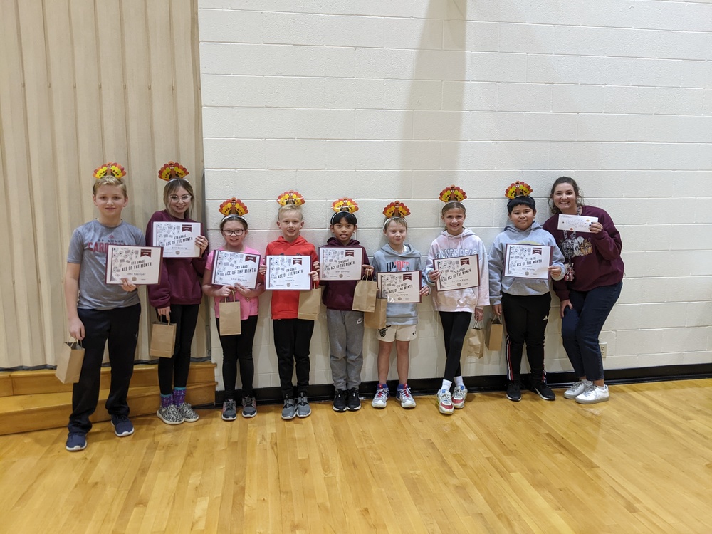 nov ace of the month students