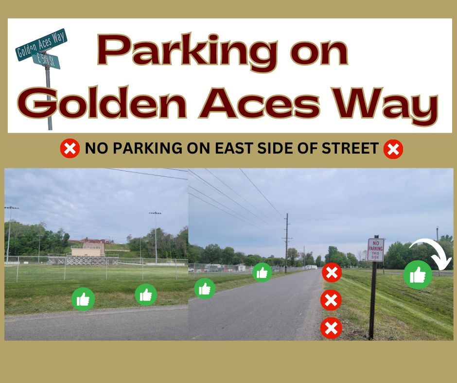 Parking on Golden Aces Way